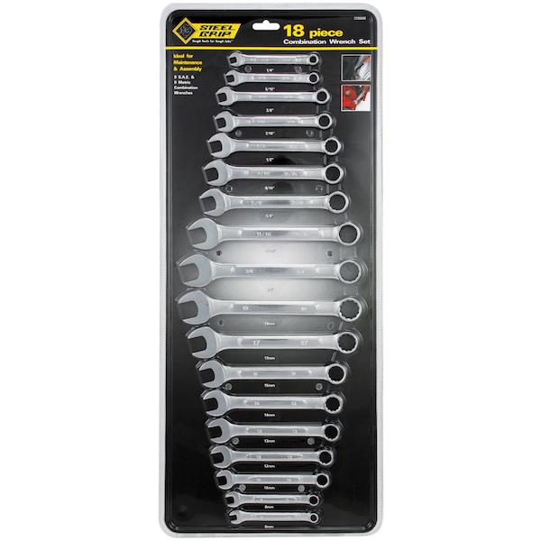 Steel Grip Wrench Set 18Pc 56080 Zoro